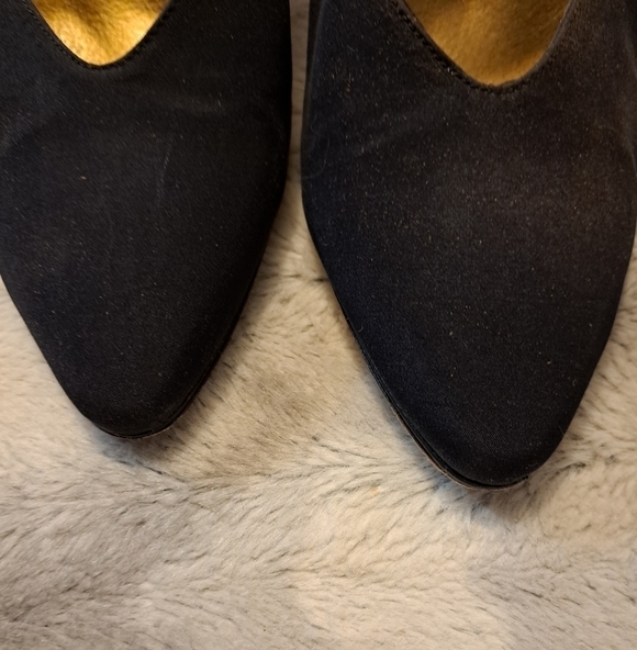 Yves Saint Laurent Black Slingback Heels  Size 8.5 - Picture 3 of 12